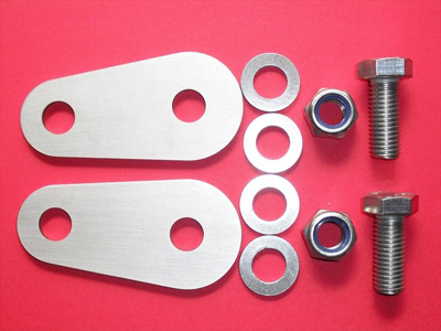 SEAT BELT HEADREST GUIDES RETAINERS Suitable for the single stem headrests of the Spitfire.GT6.TR6. TR7. MGB. MG Midget, TVR and many Classic Mirror polished finish